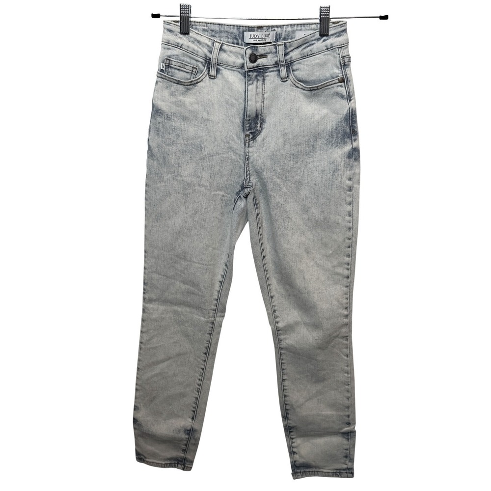 Judy Blue Slim Fit Jeans Womens 1/25 Light Acid Wash High Rise JB88241